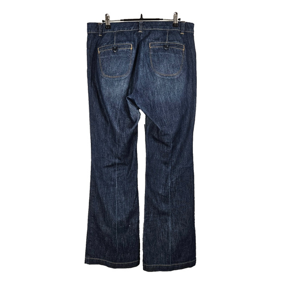 Vintage Y2K Low Rise Skinny Flare Jeans Womens Size 8 NY & Co Denim Hip Hugger - Picture 3 of 8